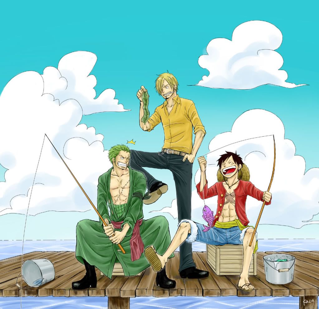 Luffy, Zoro, Sanji