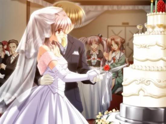 Anime Couple Just Married