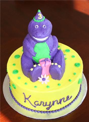  Birthday Cakes on Barney Birthday Cake Photo By Jessicascakes   Photobucket