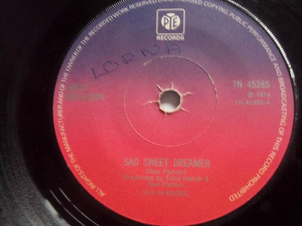 Sweet Sensation - Sad Sweet Dreamer Record