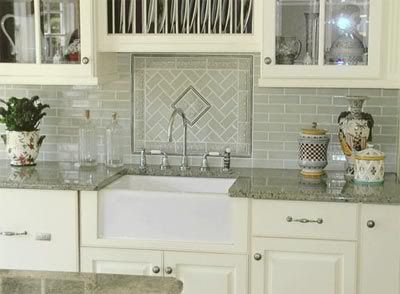 Cream Subway Tile Backsplash