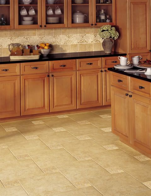 stone kitchen flooring idea