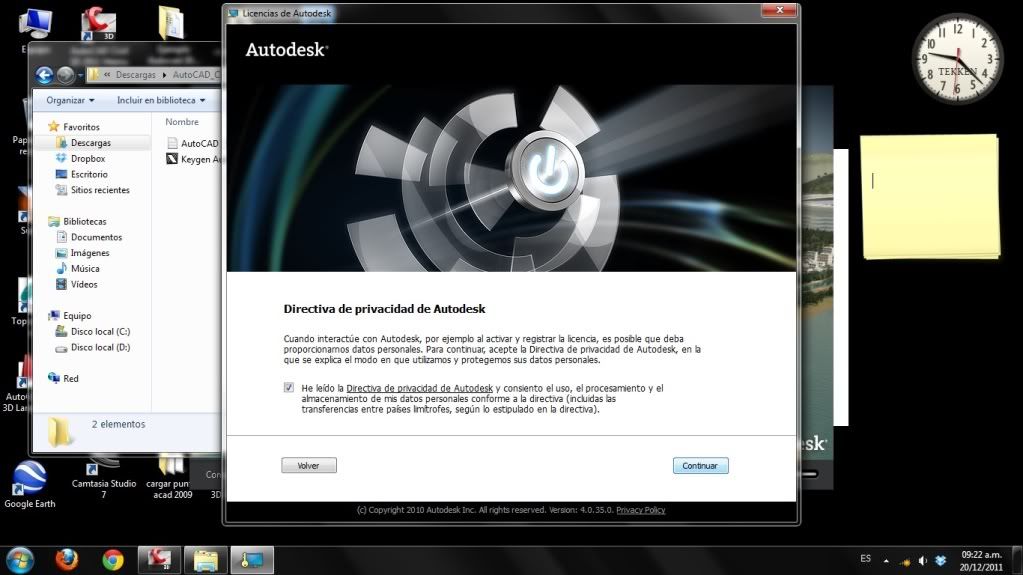 AutoCad Civil 3D 2012 Español + Keygen para Windows 7 32x.