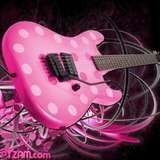 PINK POLKA DOTTED GUITAR ~ KIM KEHALA MUSIC