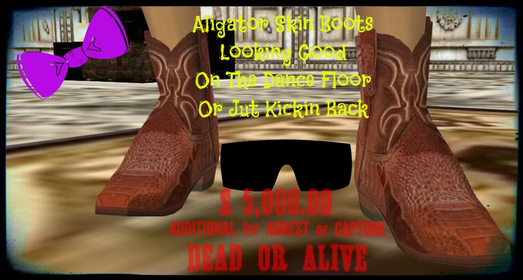 Aligator Skin Boots 1