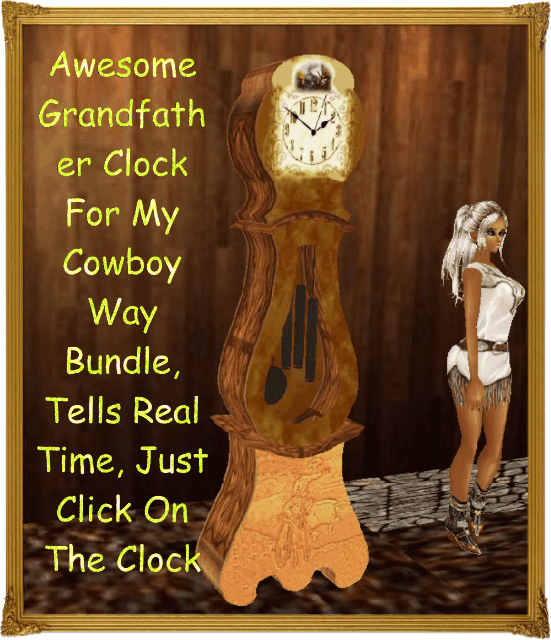 CB Cowboy Way Grandfather Clock