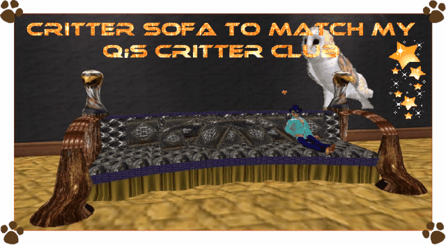 CB Q's Critter Sofa