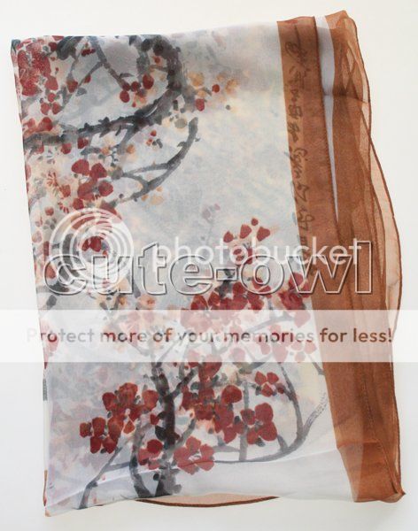 Fashion Ladys Charm Pattern Silk Print long Scarves Scarf  