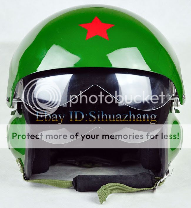Chinese Green Military Air Jet Pilot Open Face Helmet