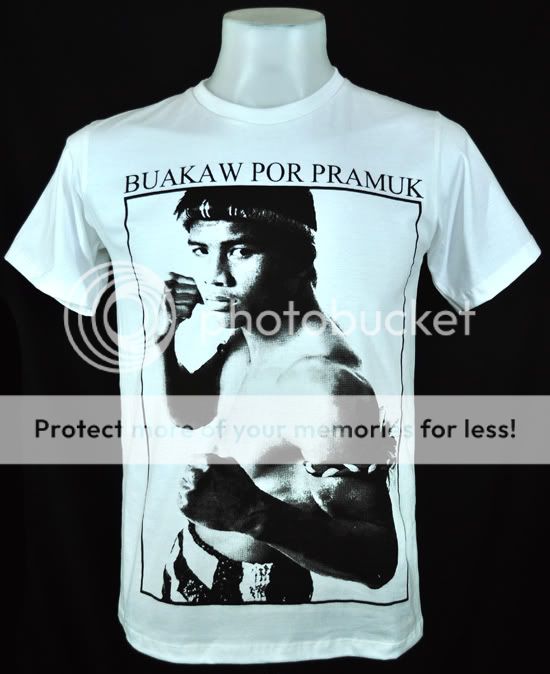 VP Buakaw Por Pramuk White T Shirt Rock Punk Muaythai S  