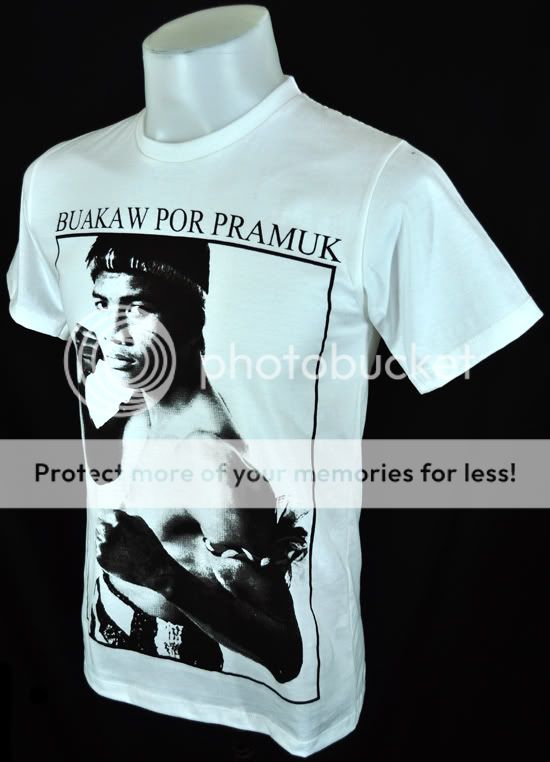 VP Buakaw Por Pramuk White T Shirt RockPunk Muaythai XL  